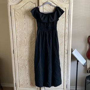 Old Navy Black Off-Shoulder Maxi Dress